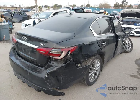 2018 Infiniti Q50 3.0T Luxe z USA, uszkodzony, nr VIN JN1EV7AP7JM354722
